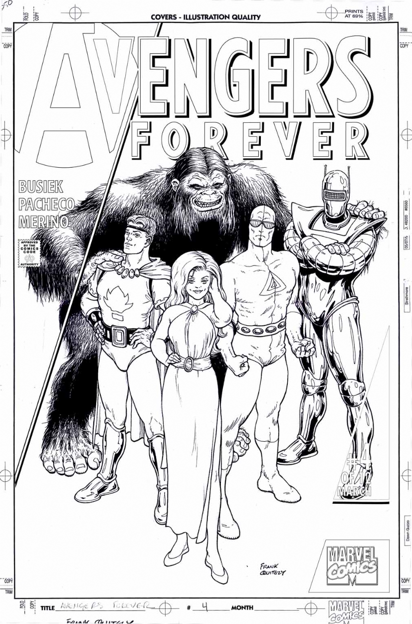 Avengers Forever 4 variant cover