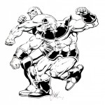 Darkseid vs Thanos by Jim Starlin