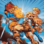 Lion-o vs He-Man by Ed McGuinness