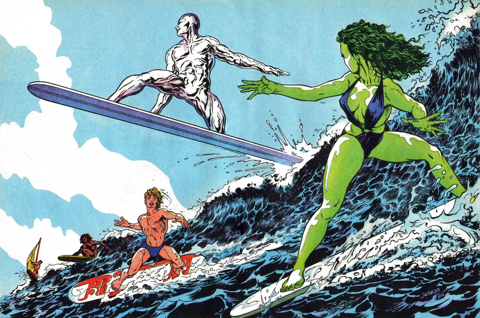 She-Hulk and Silver Surfer